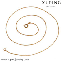 42749 xuping jewellry heißer Verkauf 18k Goldfarbe Kugelkettenhalskette